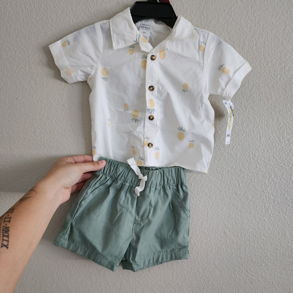 Bundle Tahari 6 To 9 Months New Without Tags & Carters 6 Months Outfit - Picture 7 of 14